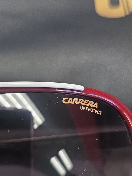 Carrera 1007/S Aviator Sunglasses Red Frame Gray Gradient Lens UV 140mm main image 8